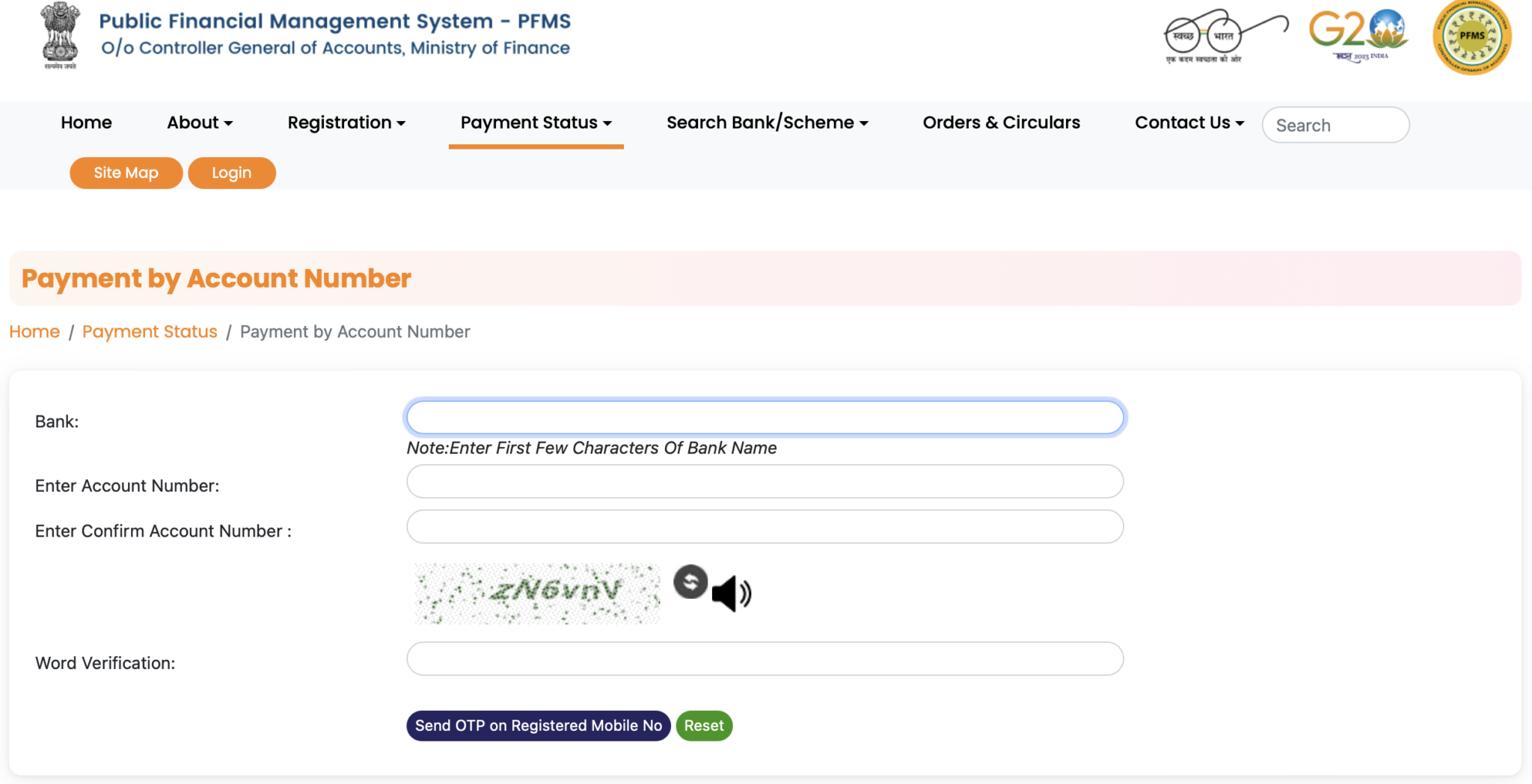 Pfms Nic In Know Your Payment Pfms Portal Scholarship Status