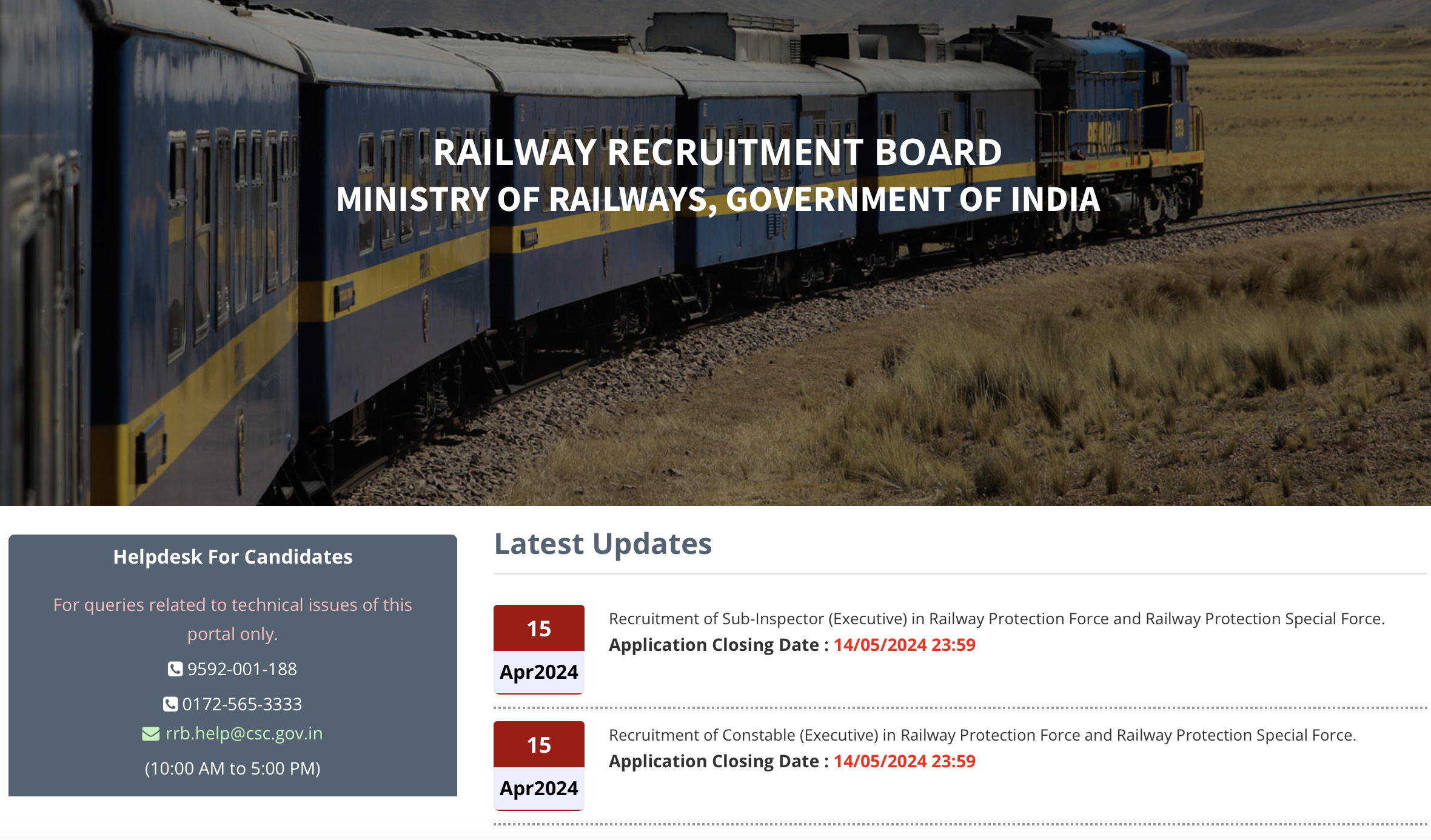 Rrb Apply Online
