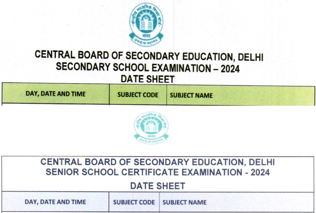 cbse.nic.in 2025 Date Sheet - Cbse Practical Time Table [12th 10th]